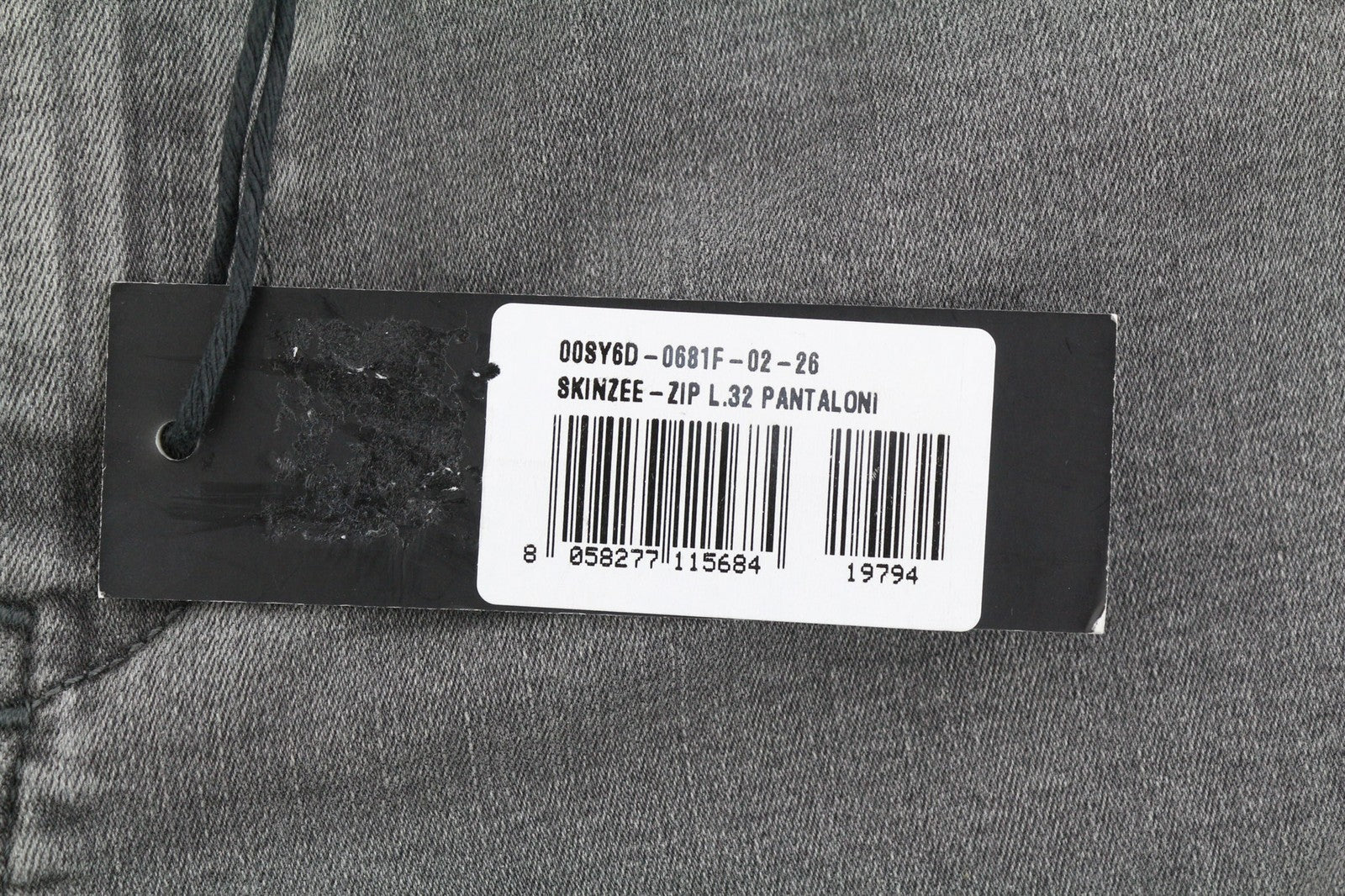 DIESEL Skinzee-Zip 0681F moteriški džinsai W26/L32 Super Slim Skinny RRP 180 € 