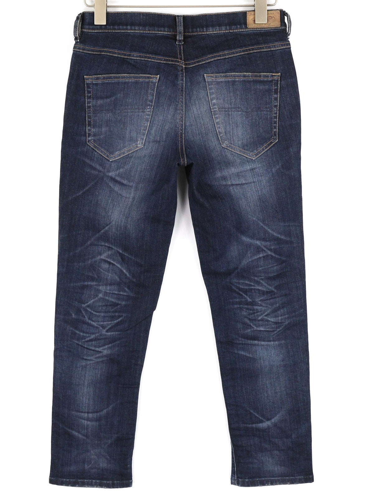 DIESEL Belthy-Ankle 0854T moteriški džinsai, W26, RRP 230 €, ploni, tiesūs, žemu juosmeniu, mėlyni. 