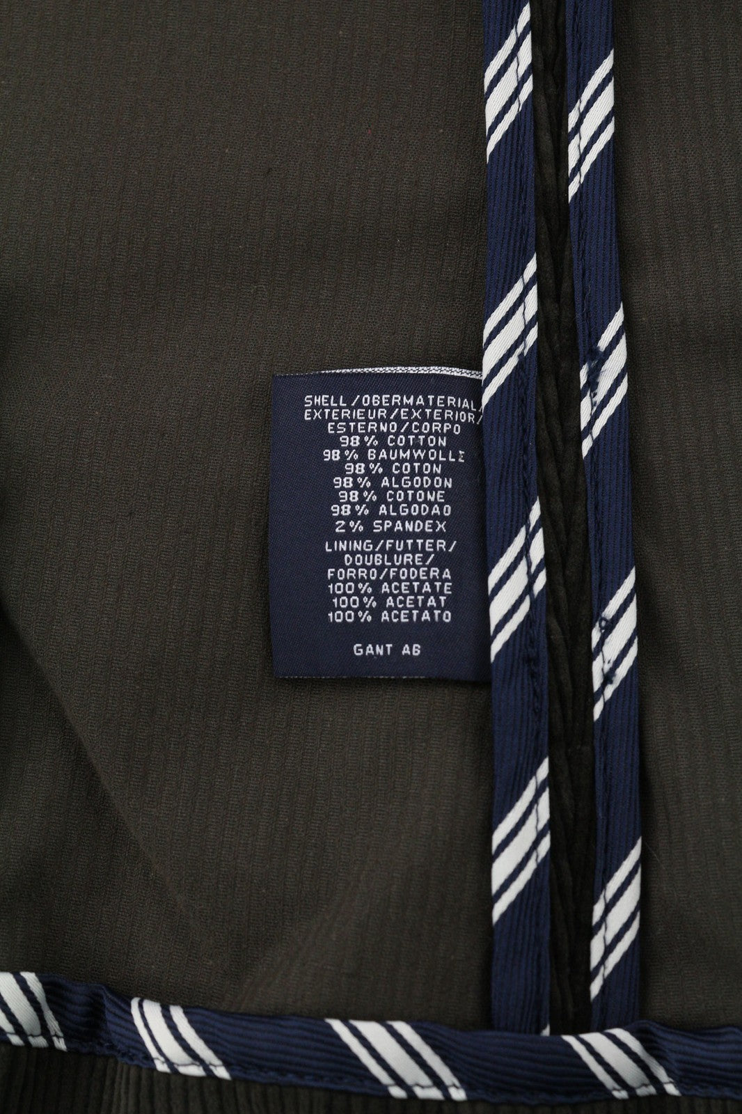 GANT moteriškas švarkas EU34 tamsiai rudas medvilninis tamprus velvetas 