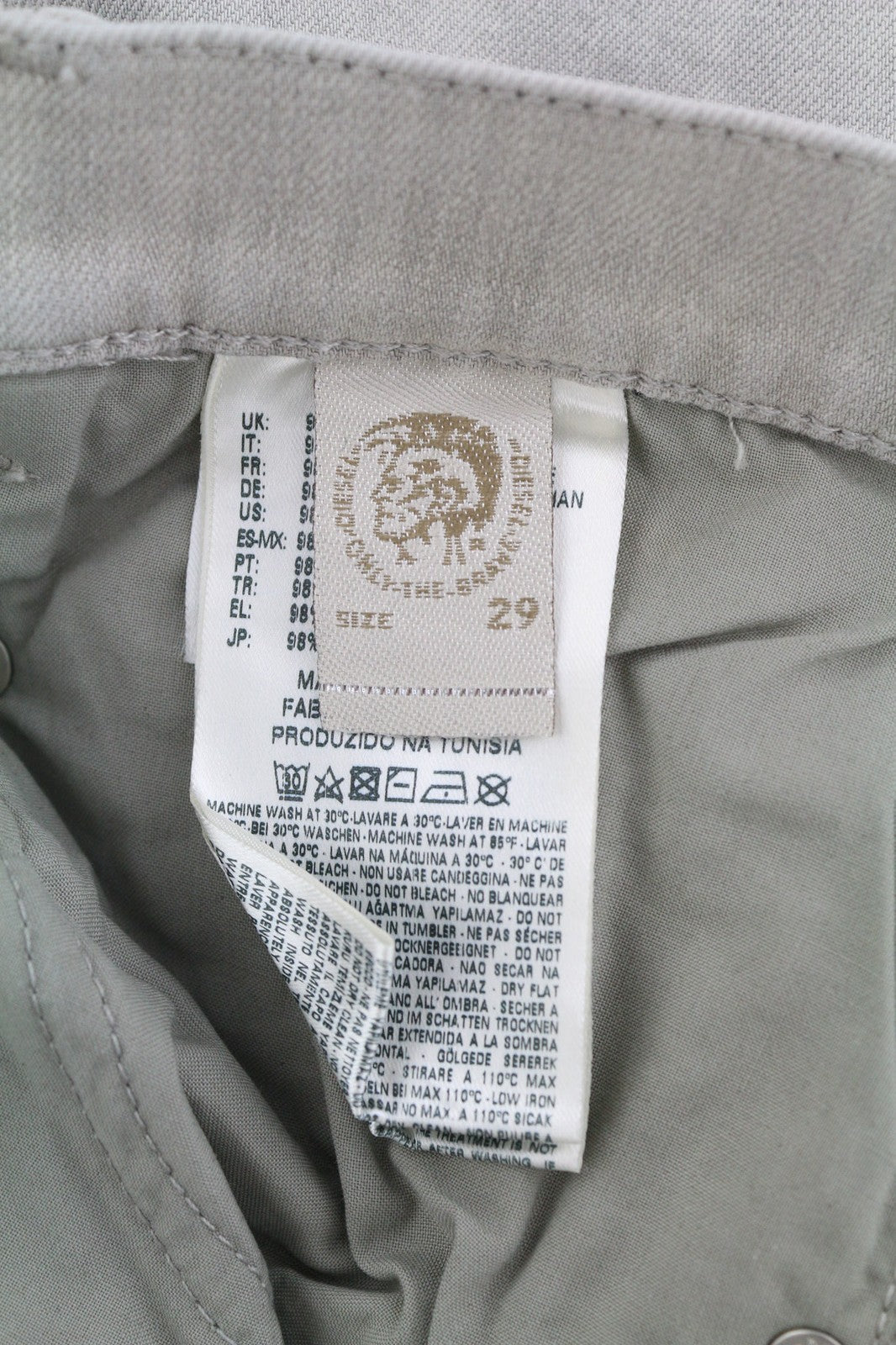 DIESEL DNA Belthy 0676M moteriški džinsai W29/L32 RRP 180 € Slim tiesūs žemo juosmens 