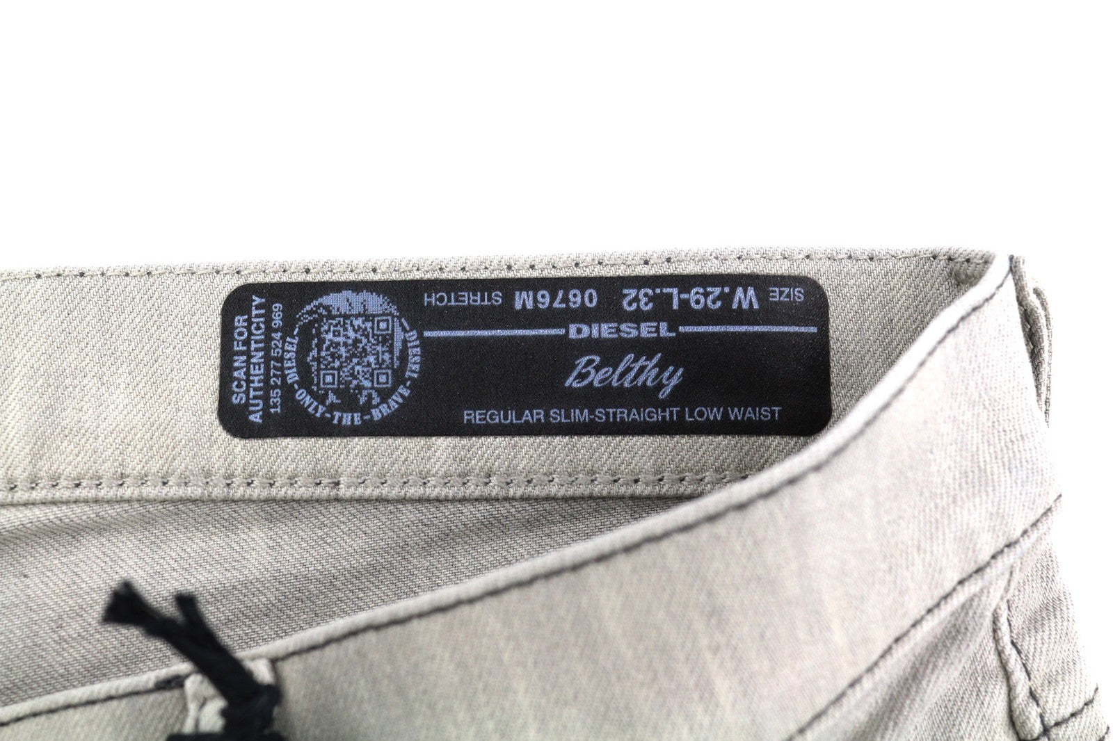DIESEL DNA Belthy 0676M moteriški džinsai W29/L32 RRP 180 € Slim tiesūs žemo juosmens 