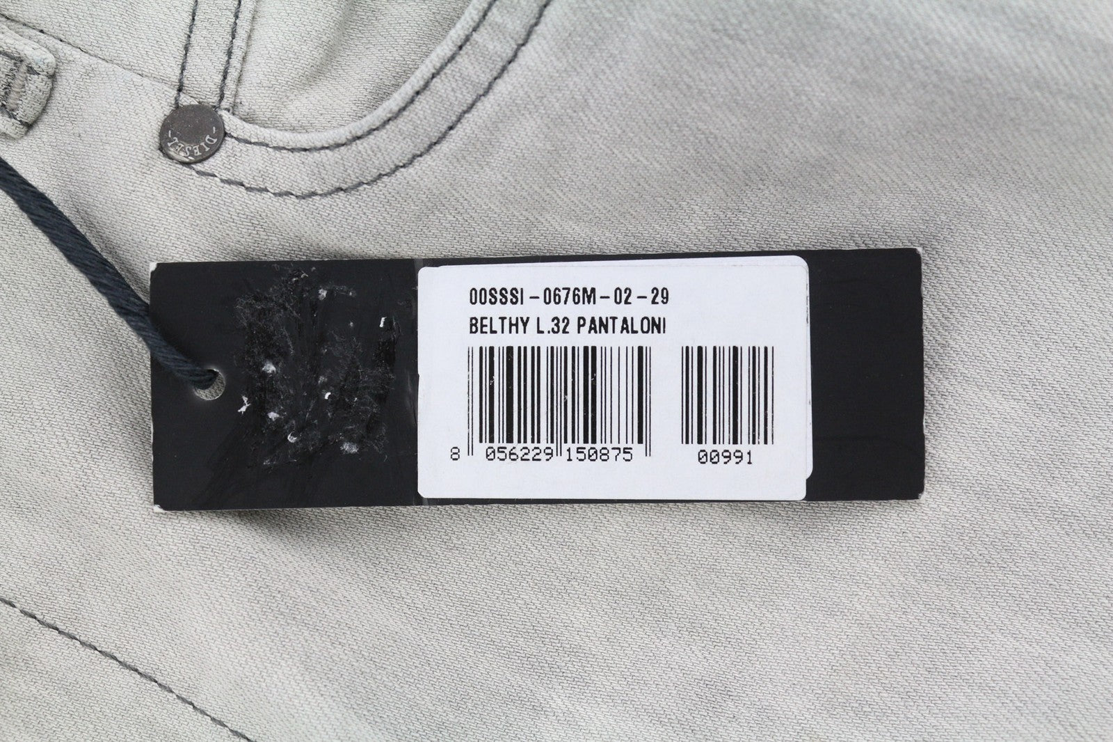 DIESEL DNA Belthy 0676M moteriški džinsai W29/L32 RRP 180 € Slim tiesūs žemo juosmens 