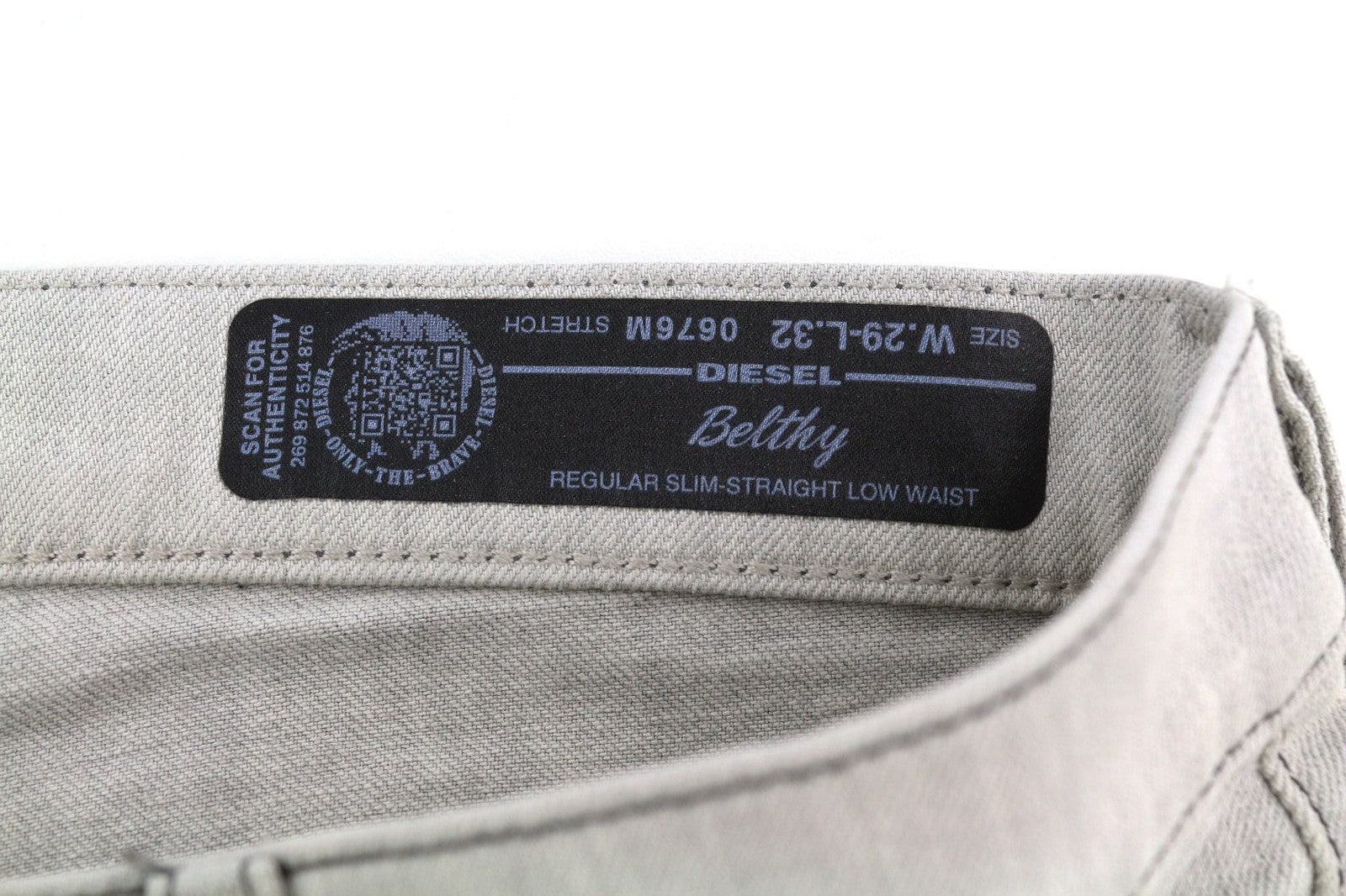 DIESEL DNA Belthy 0676M moteriški džinsai W29/L32 RRP 180 € Slim tiesūs žemo juosmens 