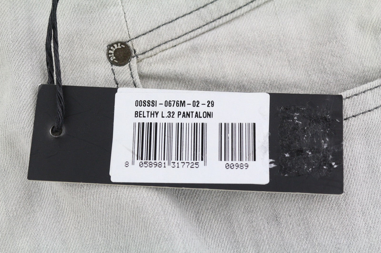 DIESEL DNA Belthy 0676M moteriški džinsai W29/L32 RRP 180 € Slim tiesūs žemo juosmens 