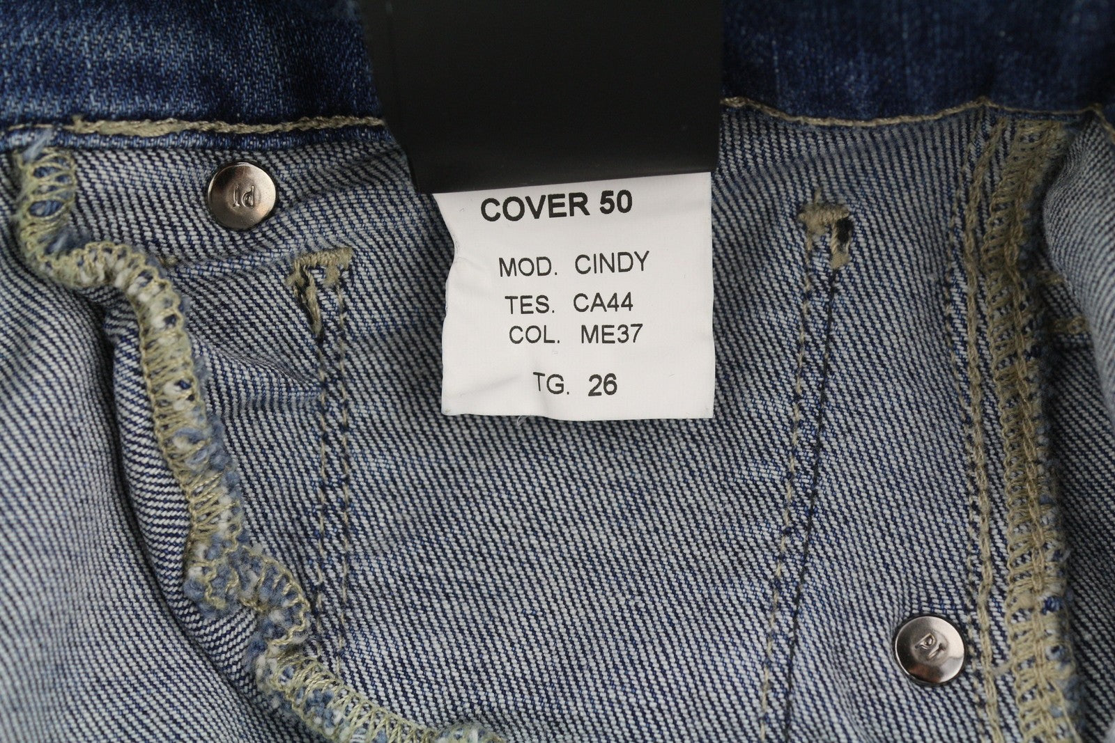 PT TORINO Cyndi moteriški džinsai W26 mėlyni siuvinėti aukštu juosmeniu platėjantys džinsai RRP 250 € 