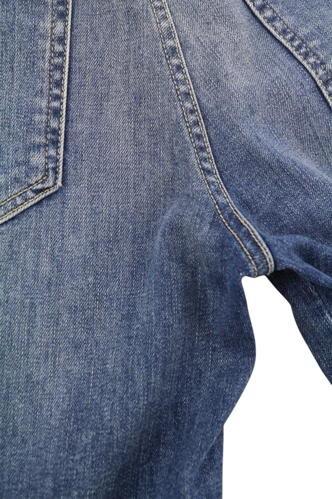 PT TORINO Cyndi moteriški džinsai W26 mėlyni siuvinėti aukštu juosmeniu platėjantys džinsai RRP 250 € 