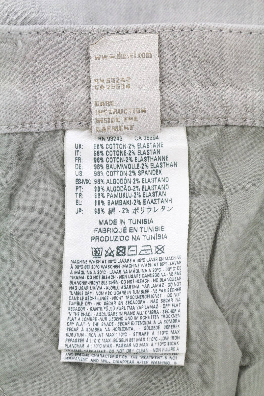 DIESEL DNA Belthy 0676M moteriški džinsai W30/L32 RRP 180 € Slim tiesūs žemo juosmens 