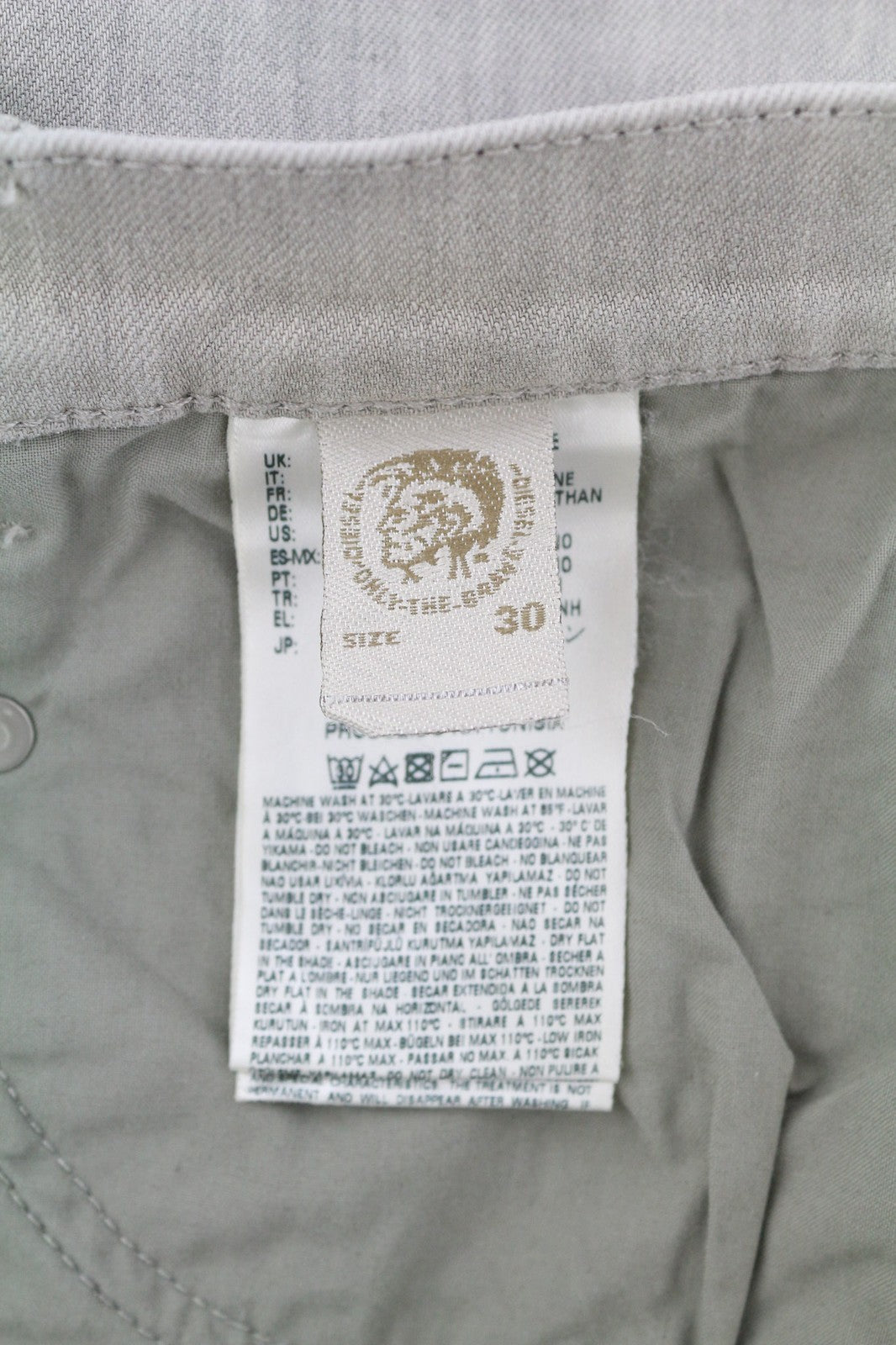 DIESEL DNA Belthy 0676M moteriški džinsai W30/L32 RRP 180 € Slim tiesūs žemo juosmens 