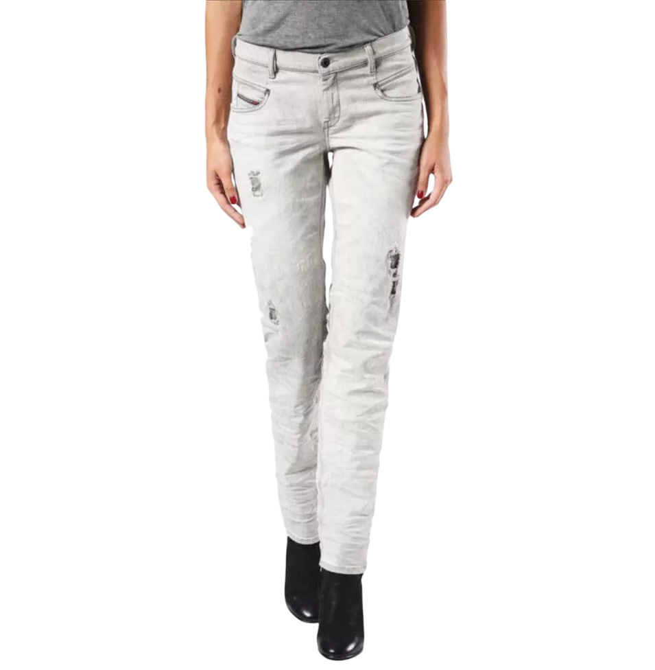 DIESEL D.N.A. Belthy 0676M Women Jeans W25/L30 RRP€180 Slim Straight Low Waist