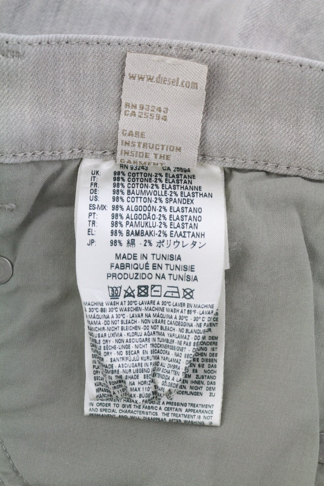 DIESEL D.N.A. Belthy 0676M Women Jeans W25/L30 RRP€180 Slim Straight Low Waist