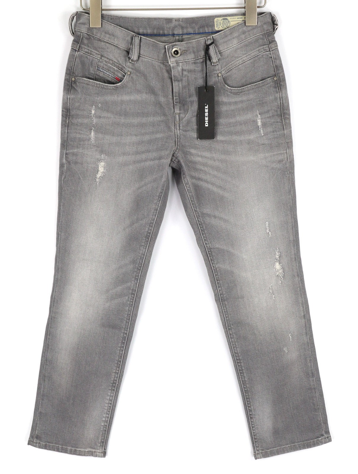 DIESEL Belthy-Ankle 0853H moteriški džinsai W26/L32 Slim Straight žemo juosmens RRP 200 € 