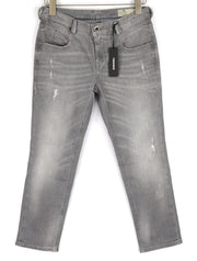 DIESEL Belthy-Ankle 0853H moteriški džinsai W26/L32 Slim Straight žemo juosmens RRP 200 € 