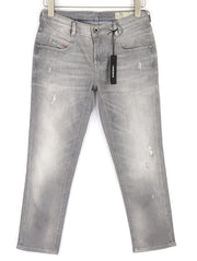 DIESEL Belthy-Ankle 0853H moteriški džinsai W25/L32 Slim Straight žemu juosmeniu RRP 200 € 