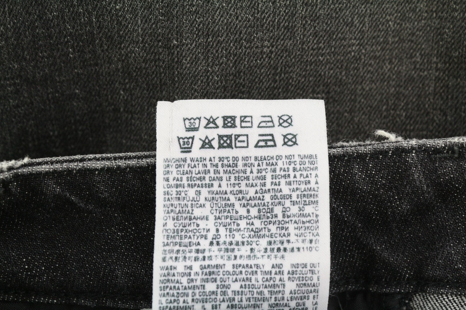 DIESEL D-Joy 09B12 moteriški džinsai W26/L32 Slim Regular Stretch skalbti juodi RRP 175 € 