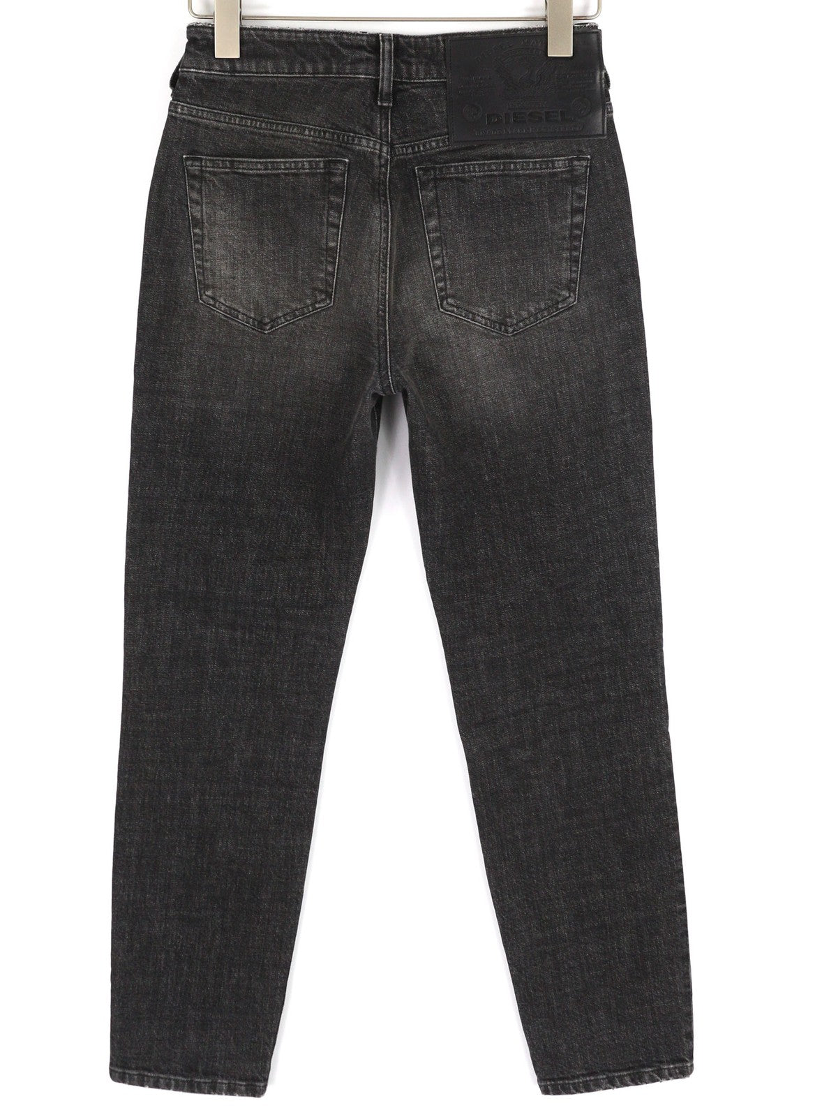 DIESEL D-Joy 09B12 moteriški džinsai W26/L32 Slim Regular Stretch skalbti juodi RRP 175 € 