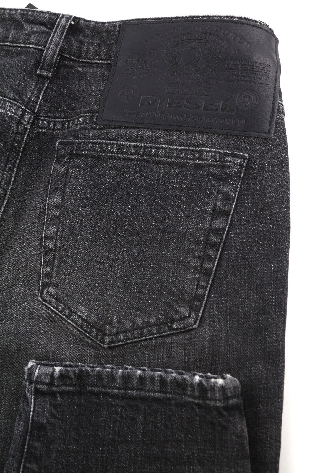 DIESEL D-Joy 09B12 moteriški džinsai W26/L32 Slim Regular Stretch skalbti juodi RRP 175 € 