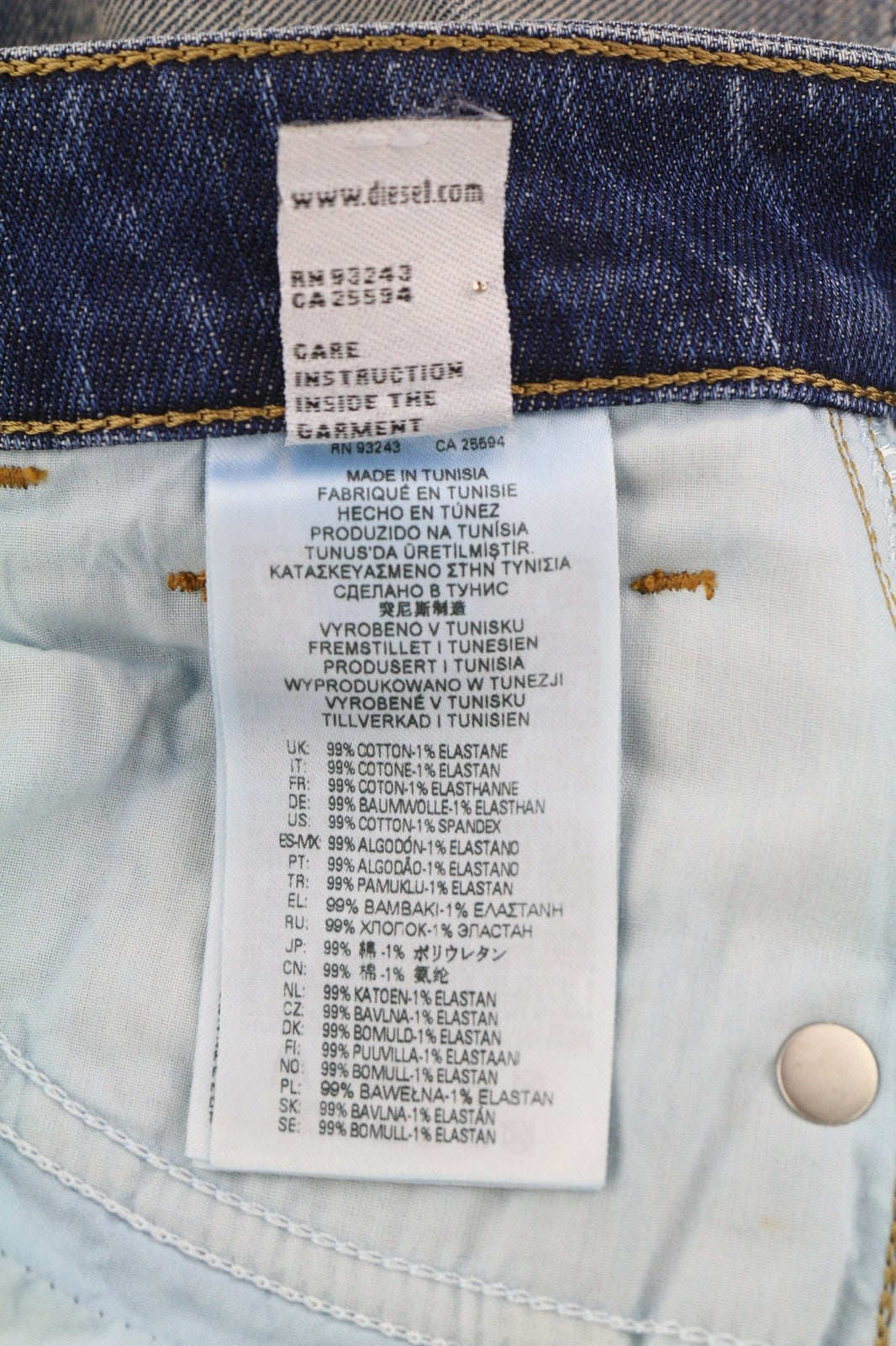 DIESEL D-Joy Z9A05 moteriški džinsai W27/L32 Slim Regular Waist Tamprūs, mėlyni RRP 195 € 