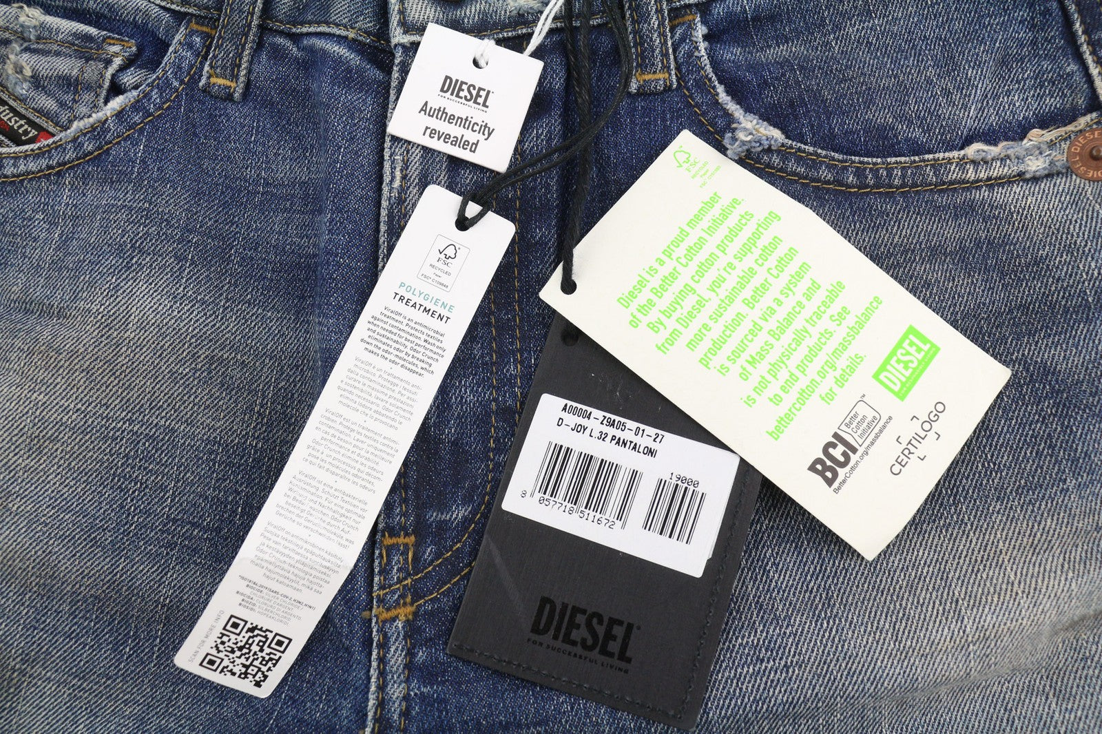 DIESEL D-Joy Z9A05 moteriški džinsai W27/L32 Slim Regular Waist Tamprūs, mėlyni RRP 195 € 