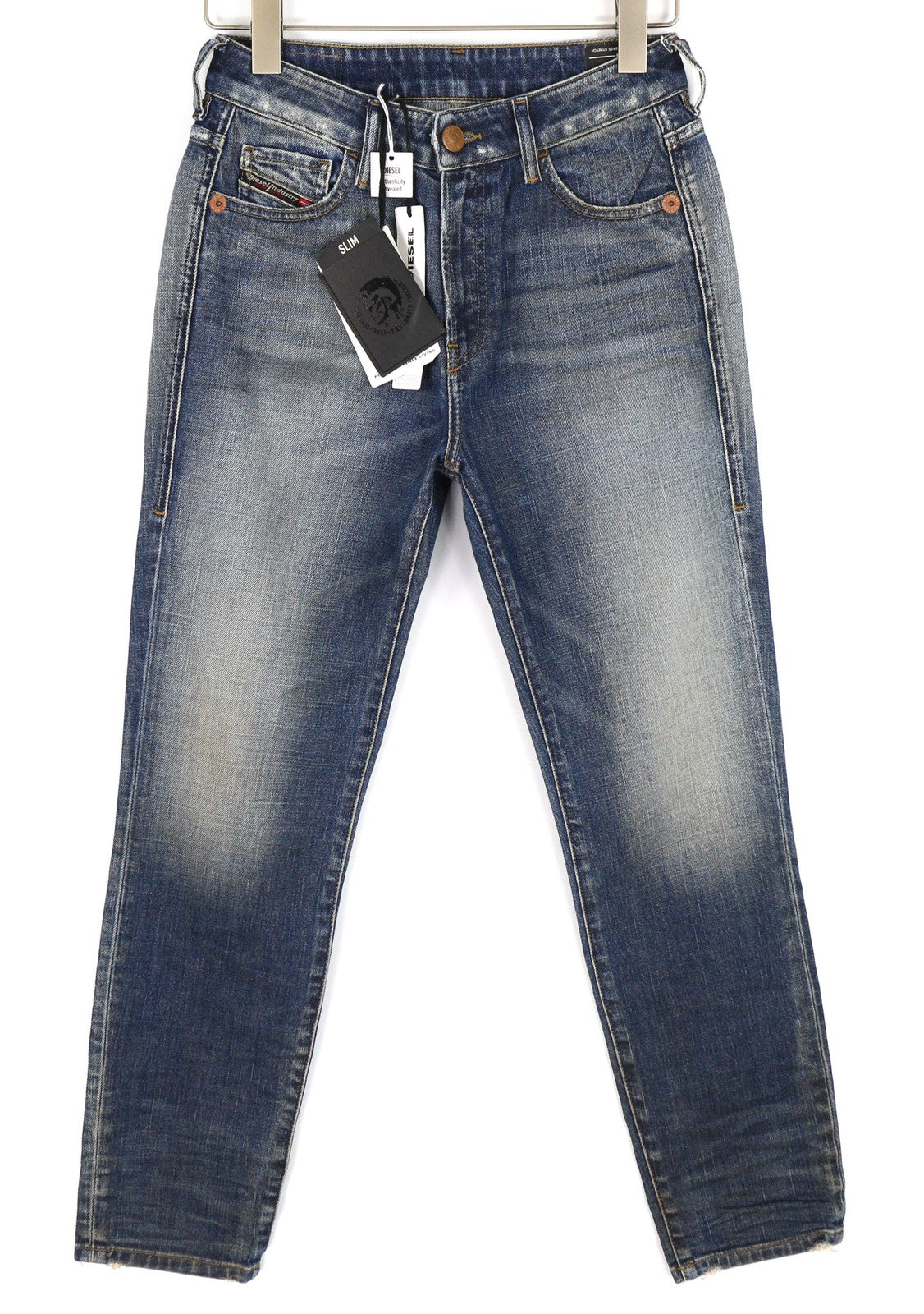 DIESEL D-Joy Z9A05 moteriški džinsai W26/L32 Slim Regular Waist, tamprūs, skalbti. RMK 195 €. 