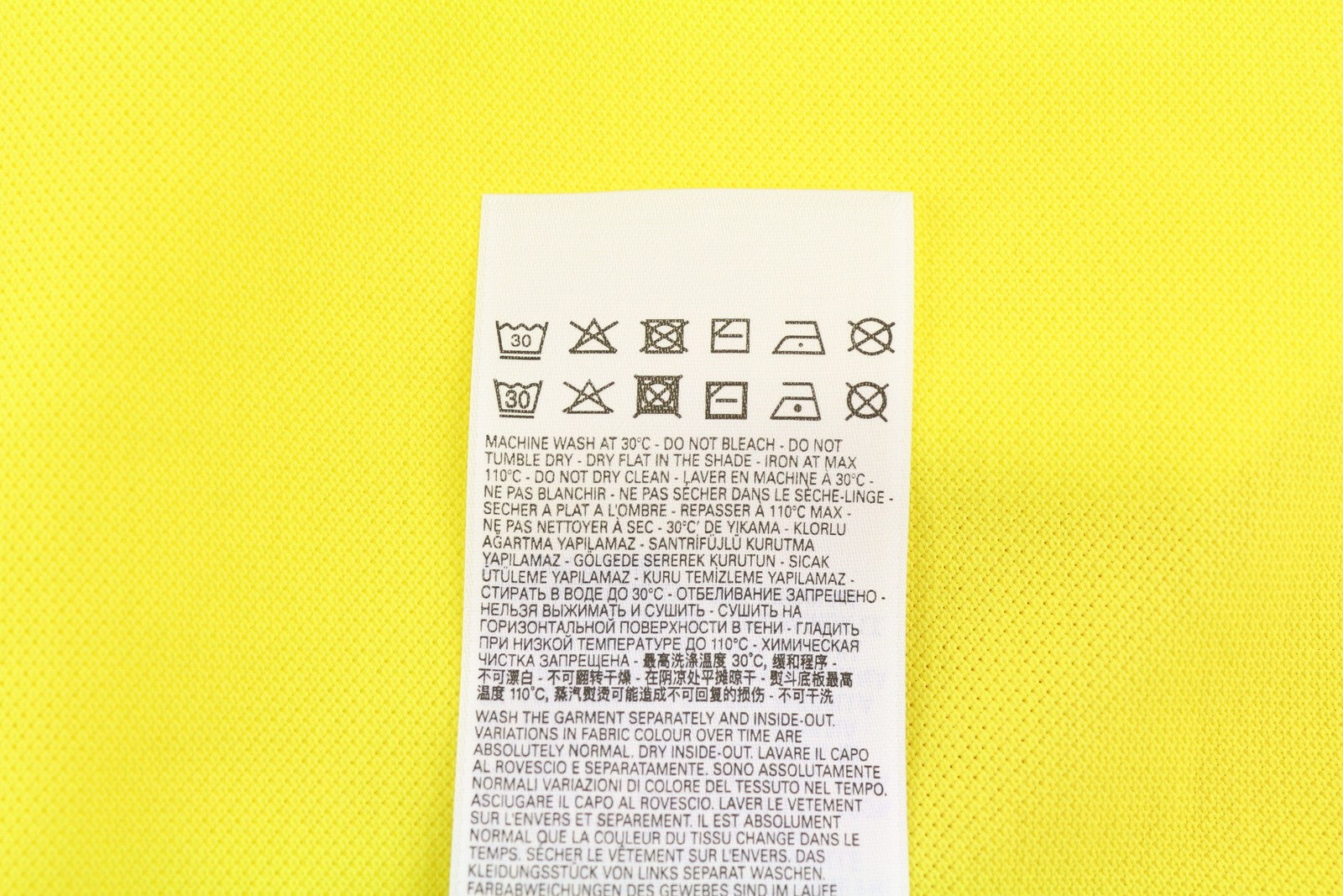 DIESEL T-Smith-Div Polo Mens T-Shirt M Short Sleeve Polo Neck Cotton  Yellow