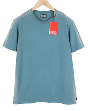 DIESEL T-Diegor-E22 Mens T-Shirt L Blue Fade Effect Crew Collar Short Sleeve