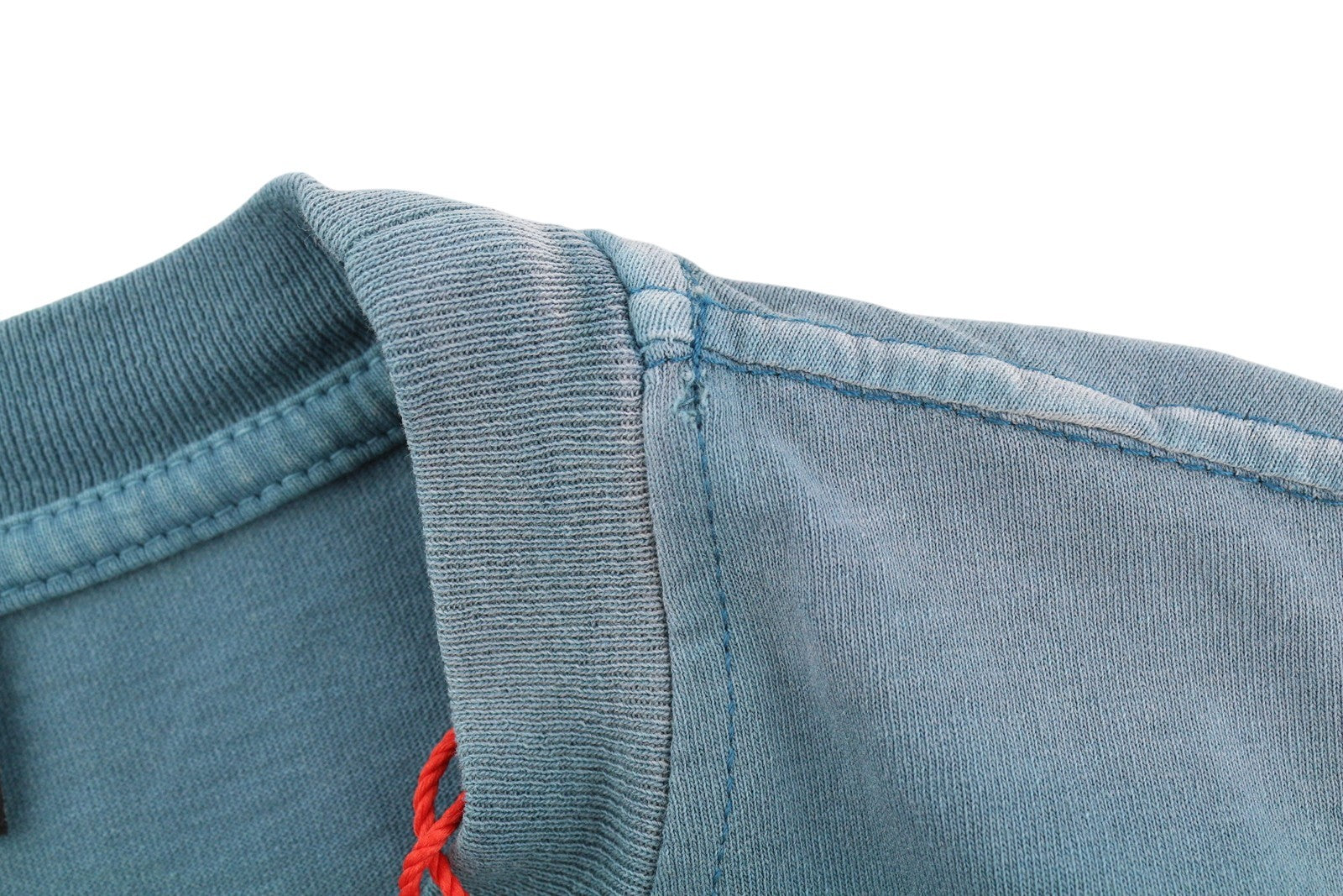 DIESEL T-Diegor-E22 Mens T-Shirt L Blue Fade Effect Crew Collar Short Sleeve