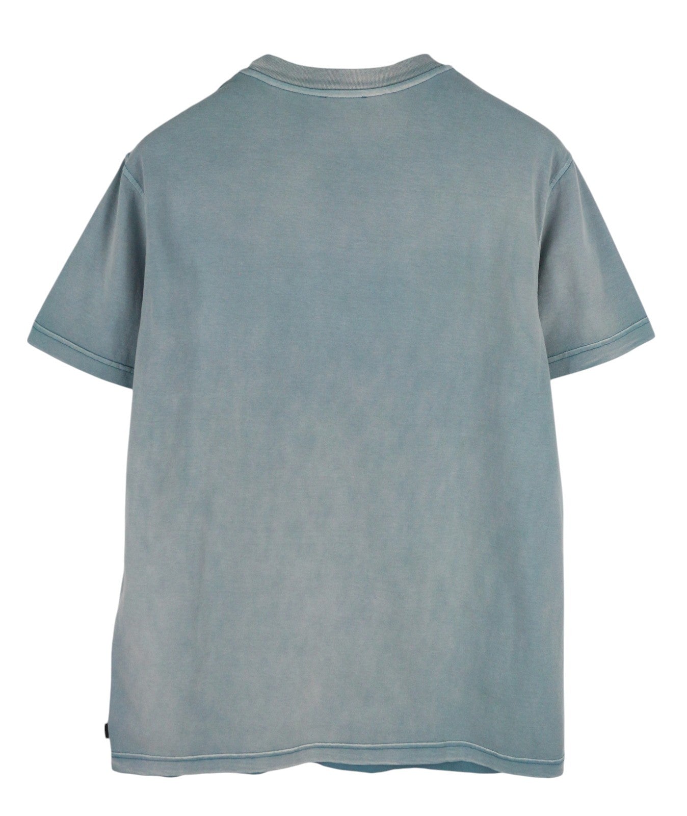 DIESEL T-Diegor-E22 Mens T-Shirt L Blue Fade Effect Crew Collar Short Sleeve