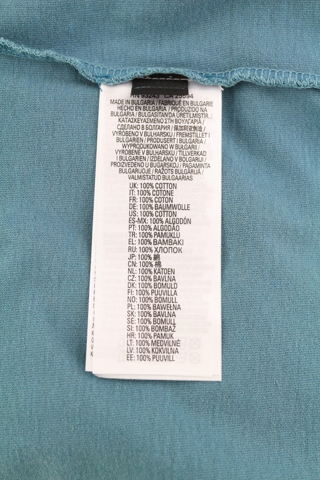 DIESEL T-Diegor-E22 Mens T-Shirt L Blue Fade Effect Crew Collar Short Sleeve