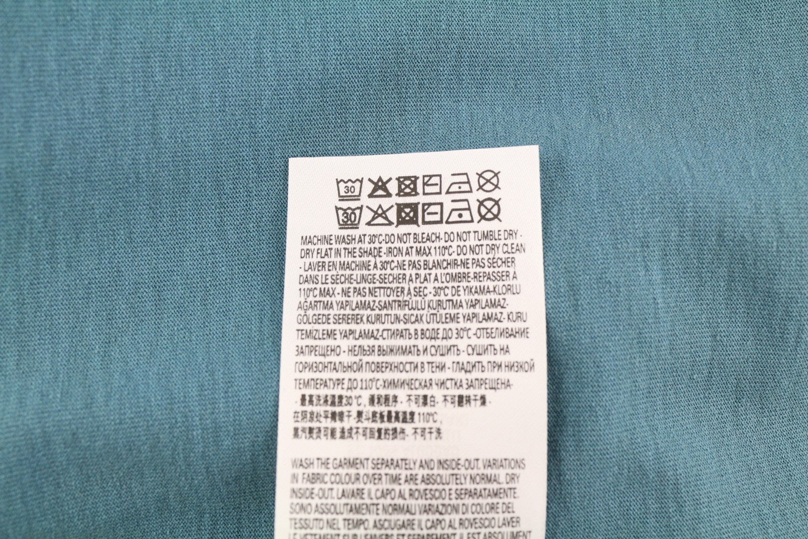 DIESEL T-Diegor-E22 Mens T-Shirt L Blue Fade Effect Crew Collar Short Sleeve