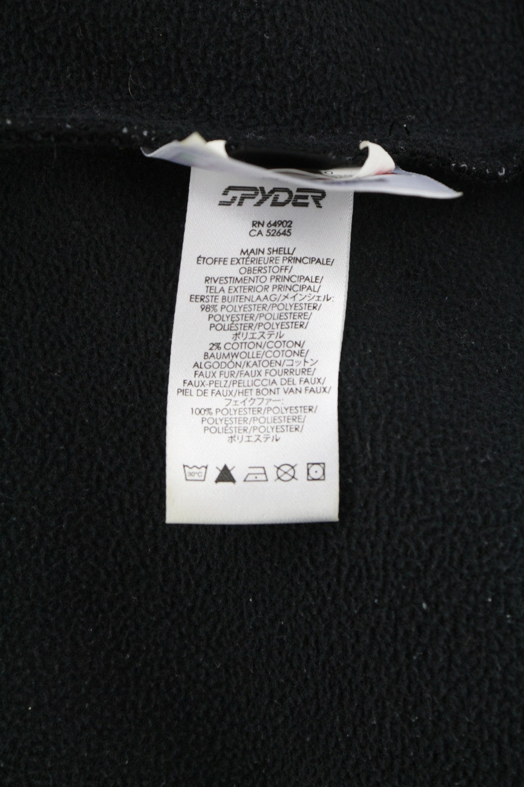 SPYDER moteriška striukė L, juoda, languota, su užtrauktuku ir gobtuvu 