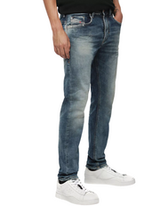 DIESEL Thommer-T 084YQ Vyriški džinsai W27 Jogg Sweat Stretch Slim Washed Mėlyna 