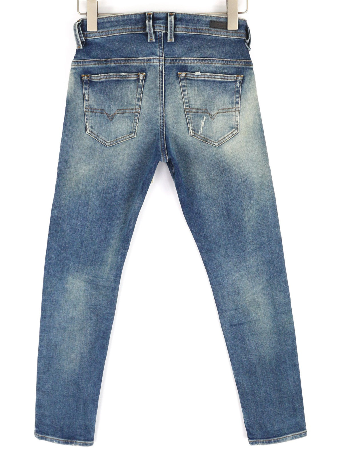 DIESEL Thommer-T 084YQ Vyriški džinsai W27 Jogg Sweat Stretch Slim Washed Mėlyna 