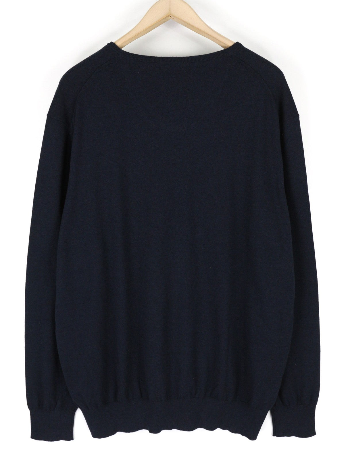 „STATE OF ART“ vyriškas džemperis su V formos iškirpte, 3XL dydžio, tamsiai mėlynas, medvilninis, šilkinis, kašmyro. 