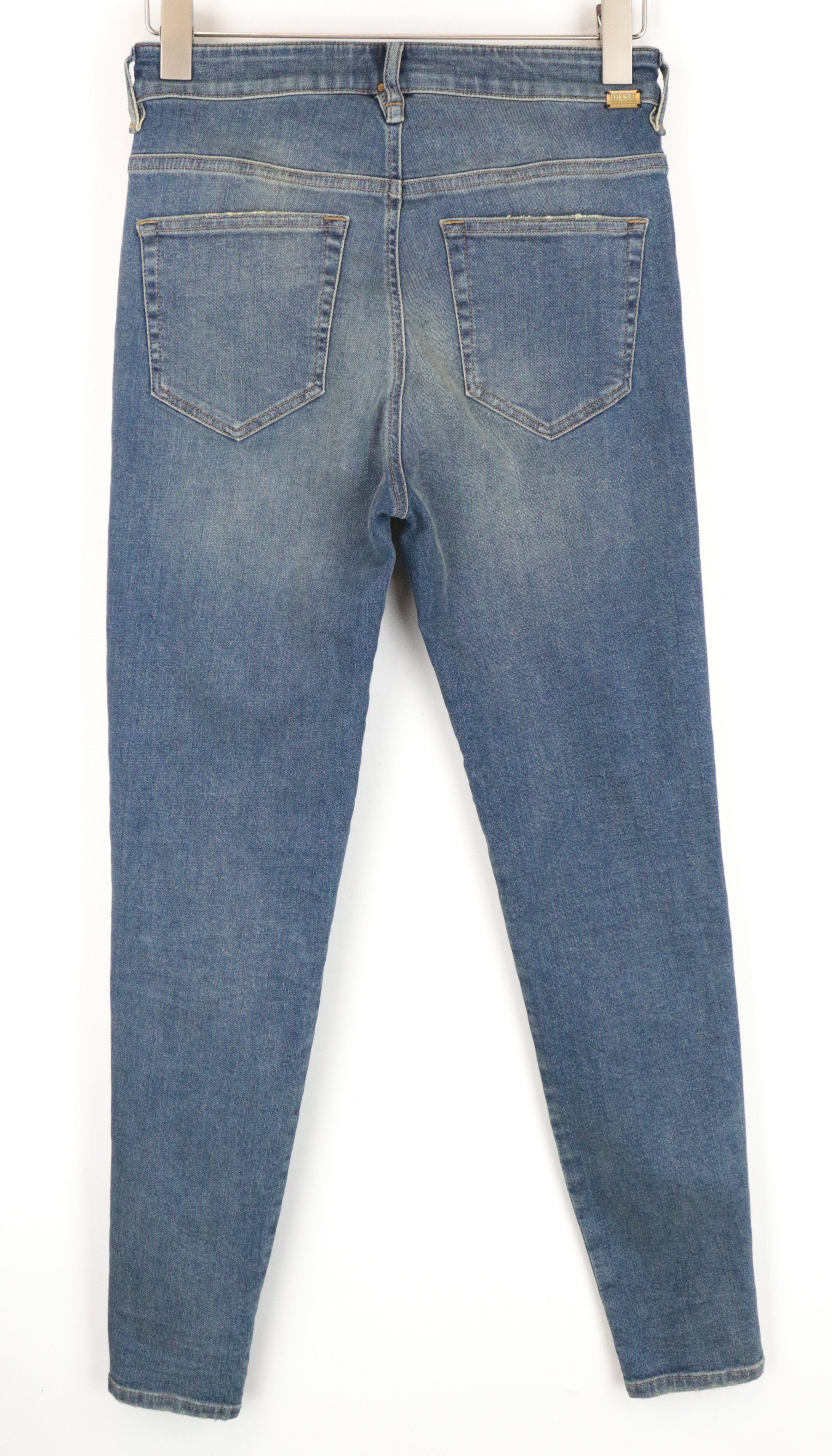 DIESEL Slandy-High 085AZ moteriški bateliai W28/L32 mėlyni, itin aptempti, tamprūs, skalbti 