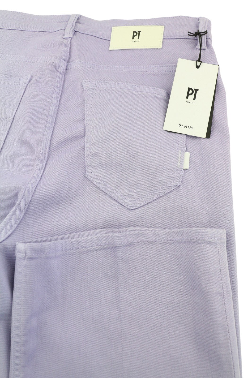 PT TORINO Kim moteriški džinsai W29 violetinės violetinės spalvos platėjantys tamprūs džinsai iki kulkšnies RRP 225 € 