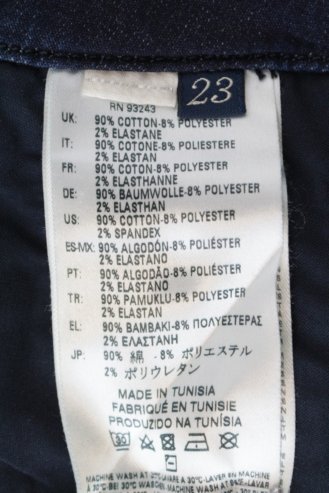 DIESEL Grupee-Ne 0674Y moteriški džinsai W23 Sweat Jogg Slim medvilniniai tamprūs mėlyni 