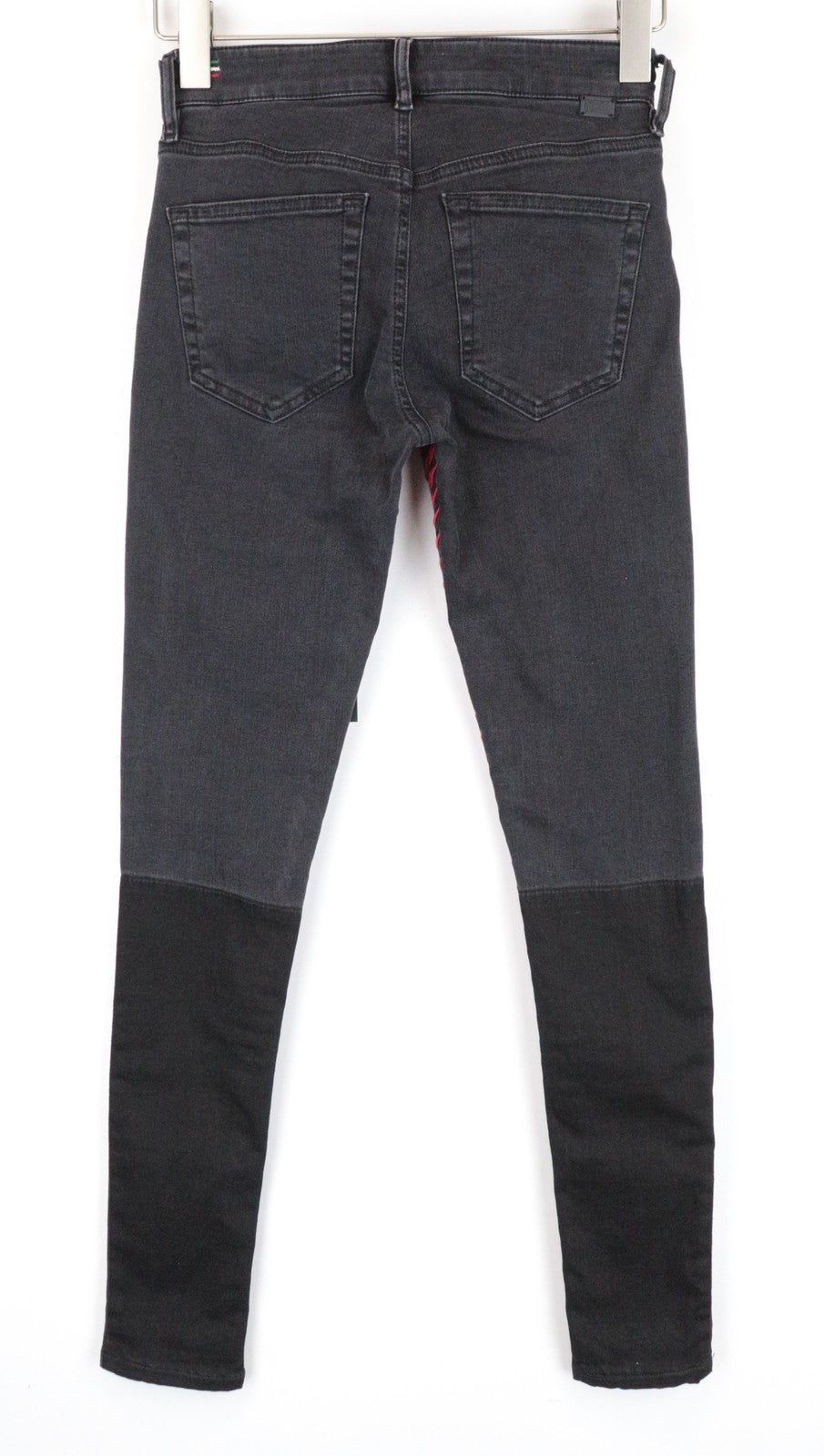 DIESEL Slandy-F 082AM moteriški džinsai W26/L32 itin ploni pilki, aptempti, medvilniniai 