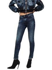 DIESEL Slandy-Zip 069GW moteriški W26/L30 itin aptempti tamprūs mėlyni medvilniniai džinsai 