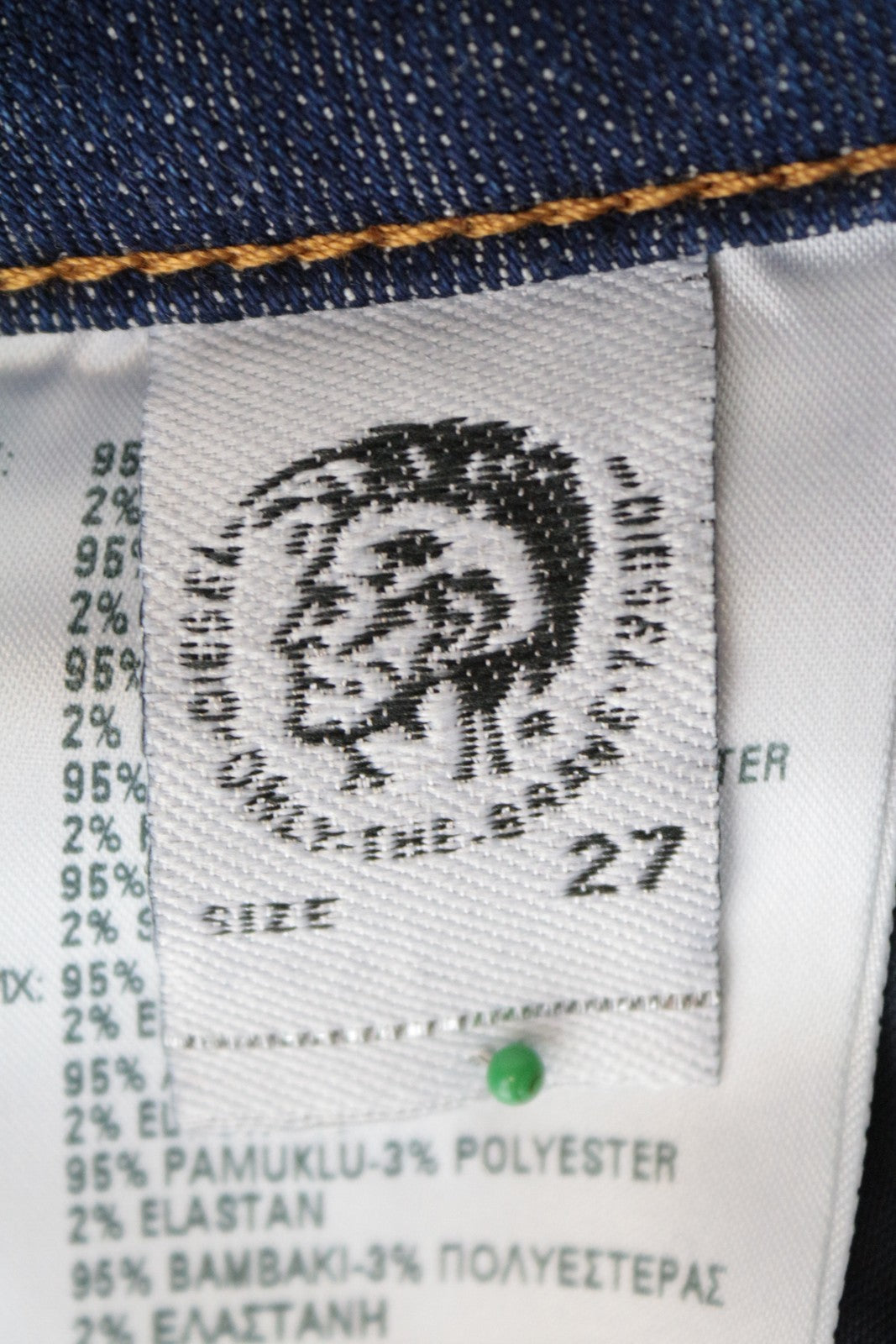 DIESEL Candys-T 0870K moteriški W27 mėlyni medvilniniai skalbti tamprūs džinsai 