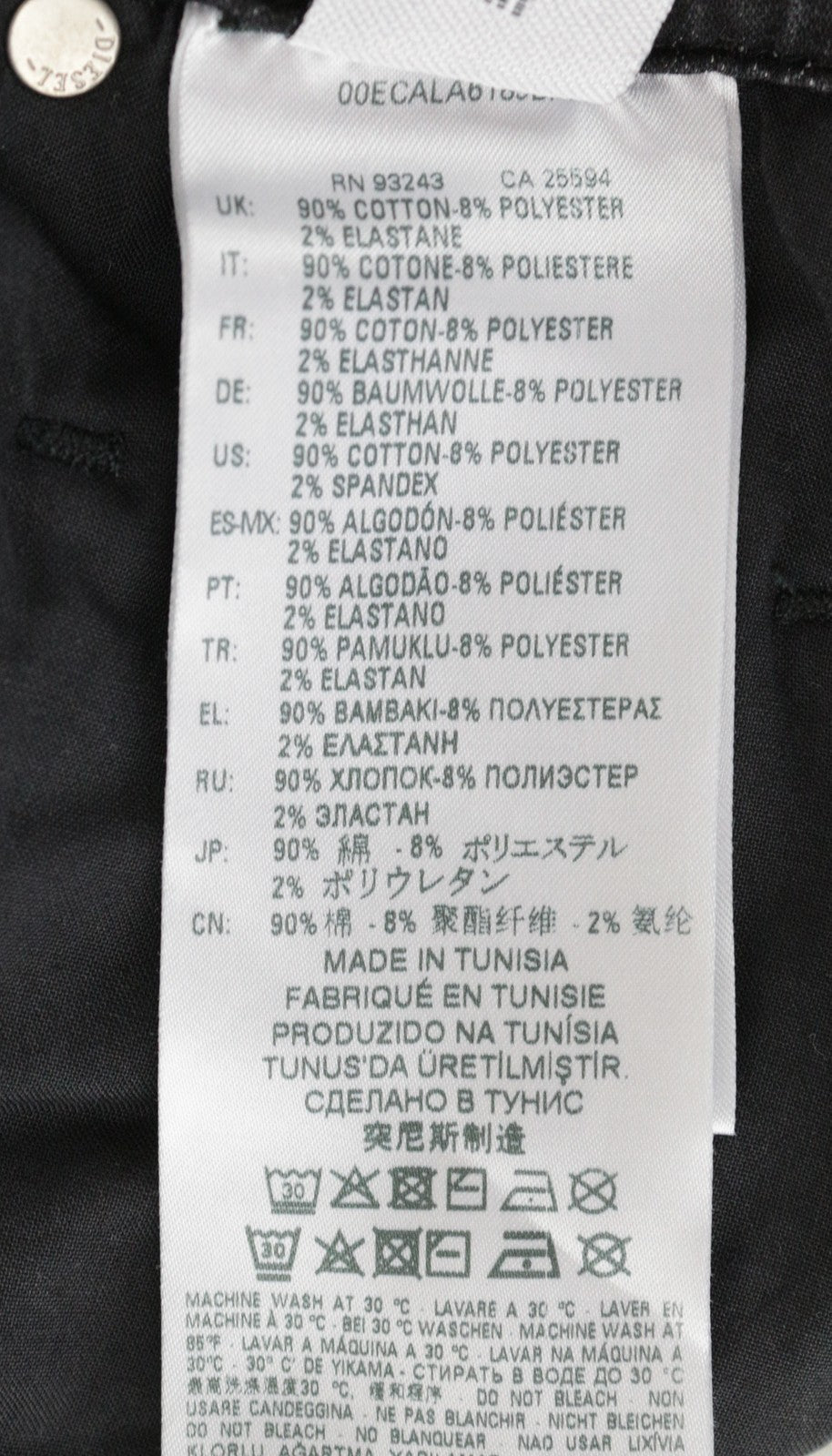 DIESEL Krailey R-SP-NE 0094Q moteriški W27 Jogg džinsai pilki, ploni, tamprūs 