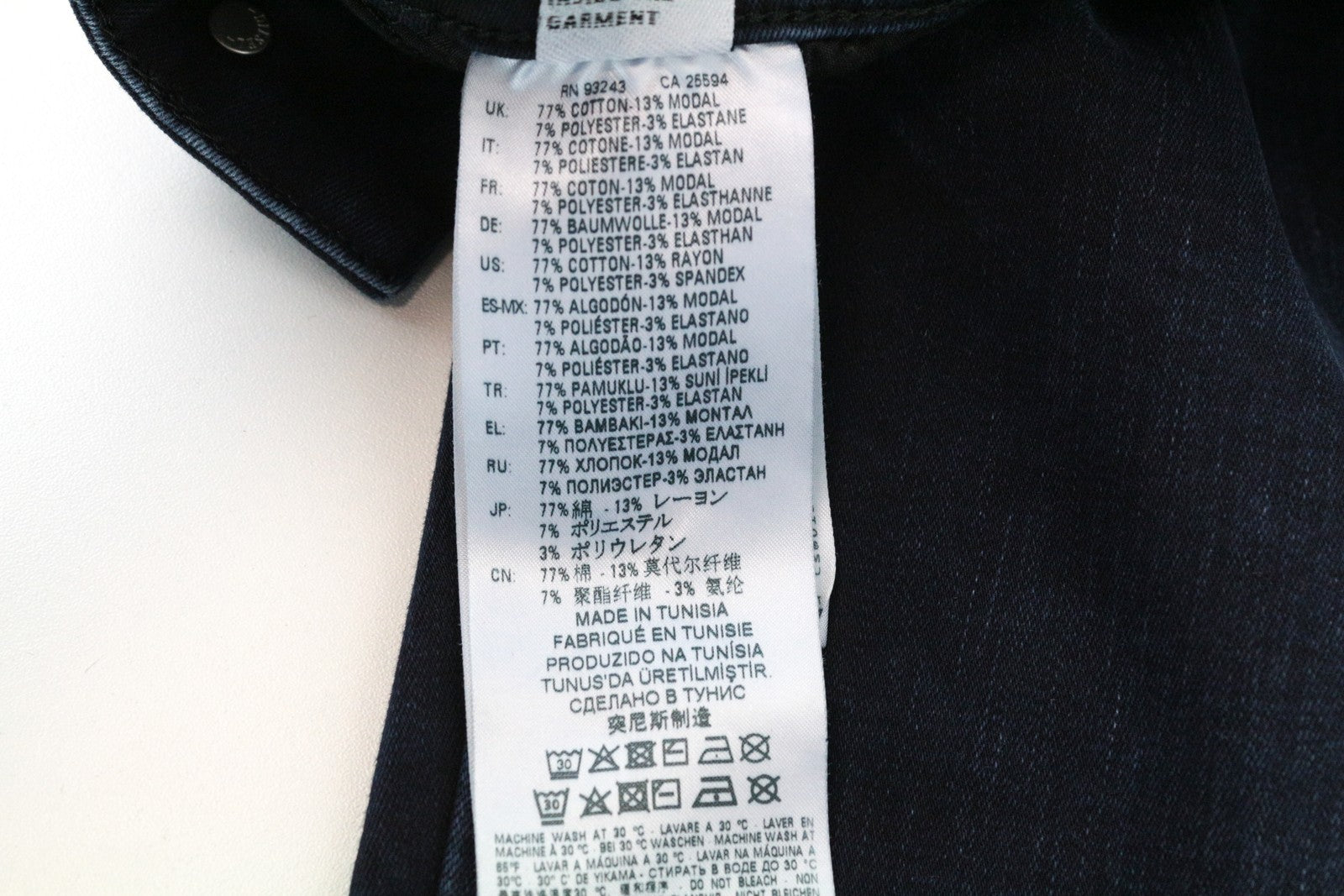 DIESEL Slandy-High 082AU moteriški džinsai W26/L32 itin aptempti, mėlyni, tamprūs medvilniniai džinsai 