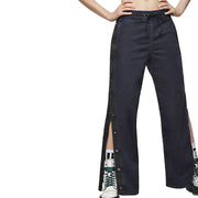 DIESEL Abbie-Ne 069AW moteriški W27 Jogg plačių klešnių mėlyni tamprūs medvilniniai džinsai 