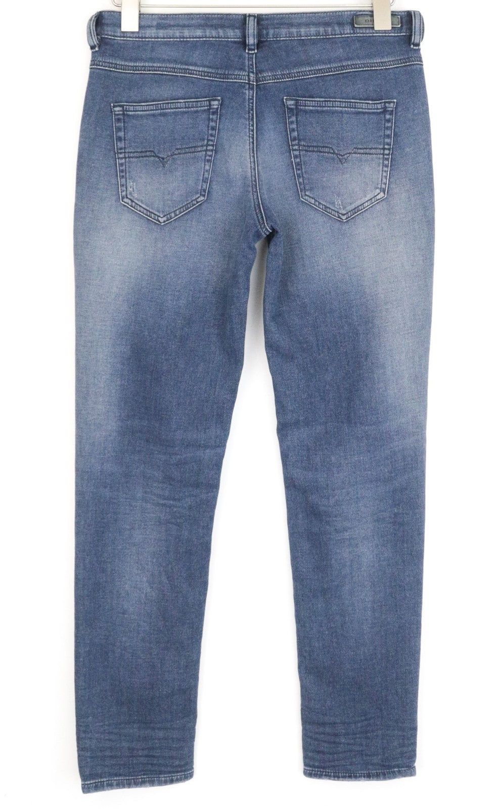 DIESEL Belthy-Ne 084PE moteriški W27 Jogg mėlyni tiesūs, tamprūs medvilniniai džinsai 