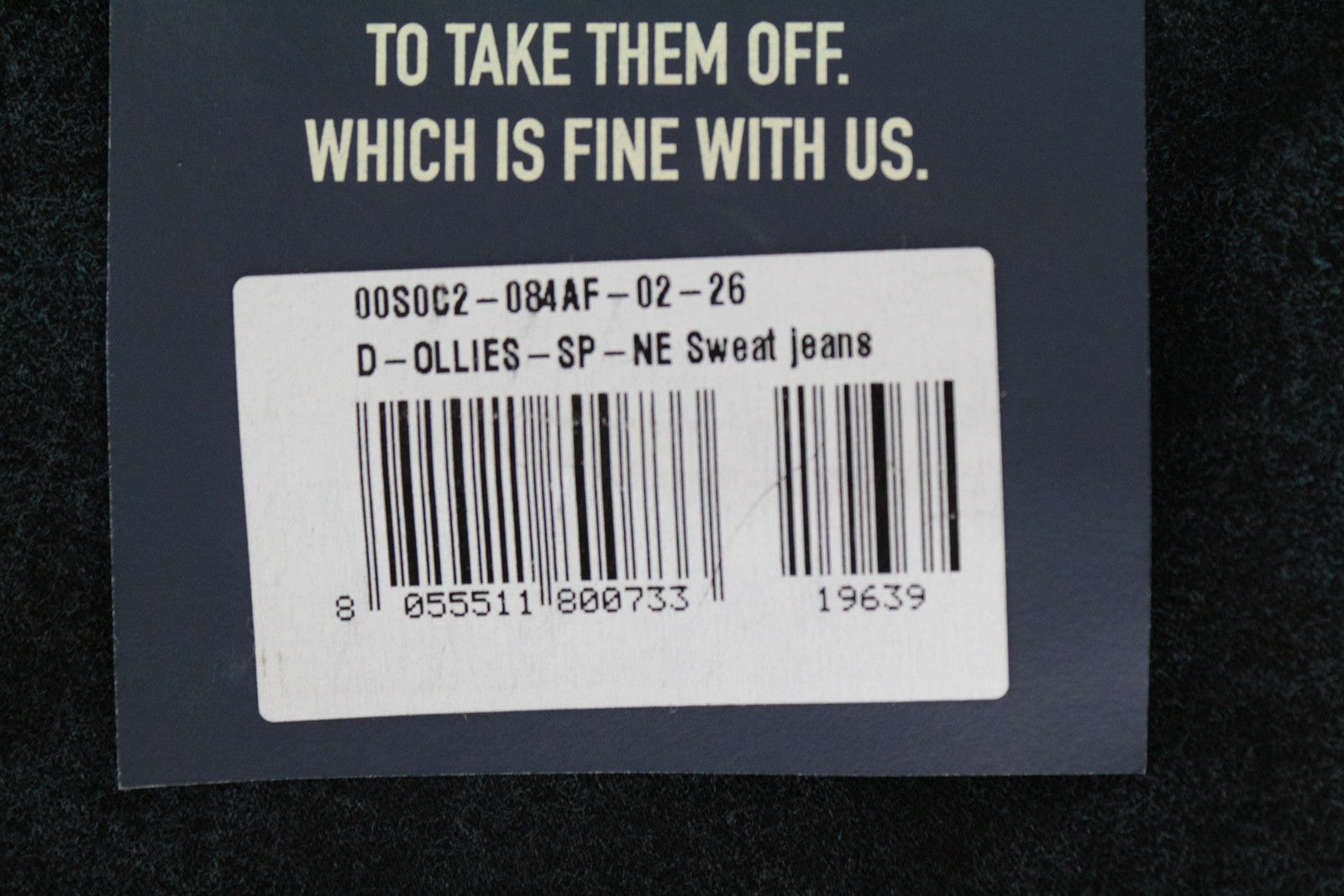 DIESEL D-Ollies-SP-NE 084AF moteriški W26 Jogg mėlyni tamprūs, ploni džinsai 