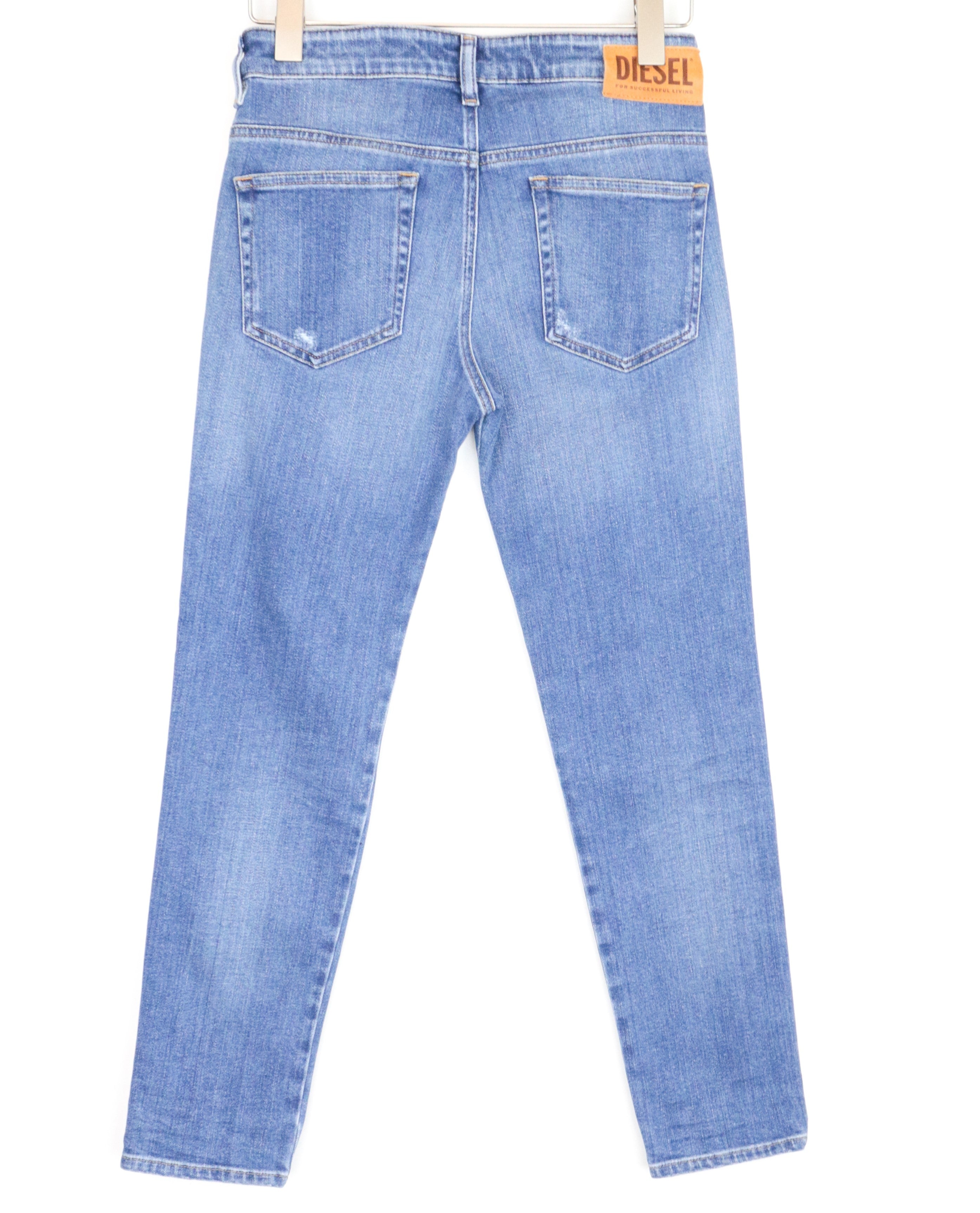 DIESEL D-Rifty 083AX moteriški džinsai W31/L30 Slim Stretch Fit mėlynos medvilnės džinsinis audinys 