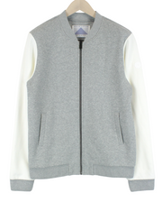 SCOTCH & SODA  Couture Grey M Jacket Mens Jersey Bomber Zip Long Sleeve