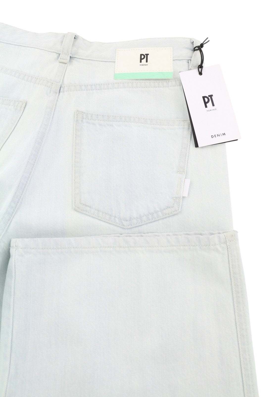 PT TORINO Tracy moteriški džinsai W26 mėlyni tiesūs iki kulkšnies su užtrauktuku 