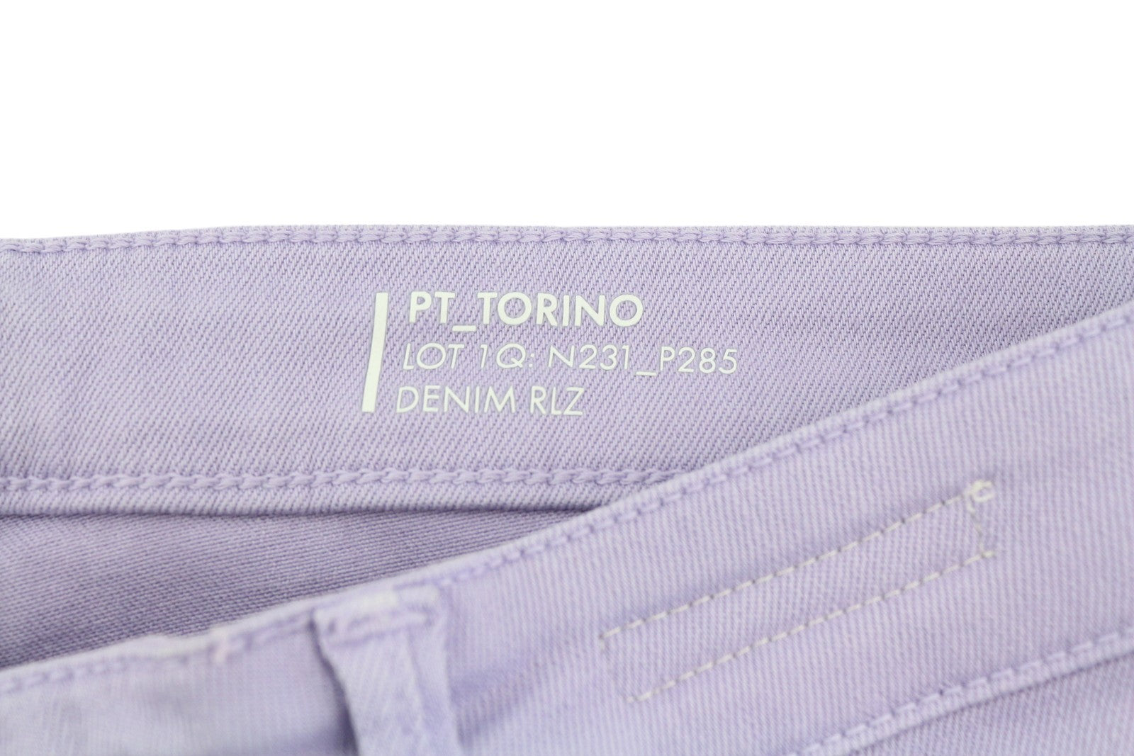 PT TORINO Kim moteriški džinsai W32 violetinės violetinės spalvos platėjantys tamprūs džinsai iki kulkšnies RRP 225 € 