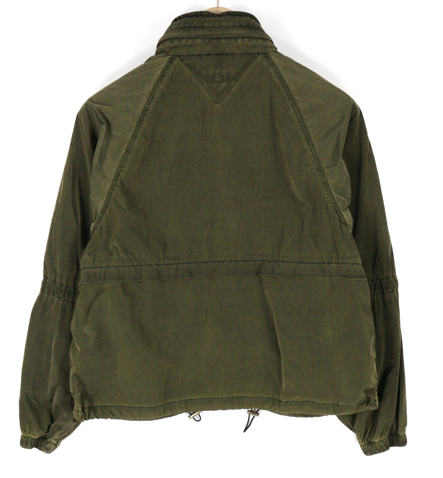 TOMMY JEANS vyriška striukė S dydis, žalia, skalbta, su užtrauktuku, lengva. 