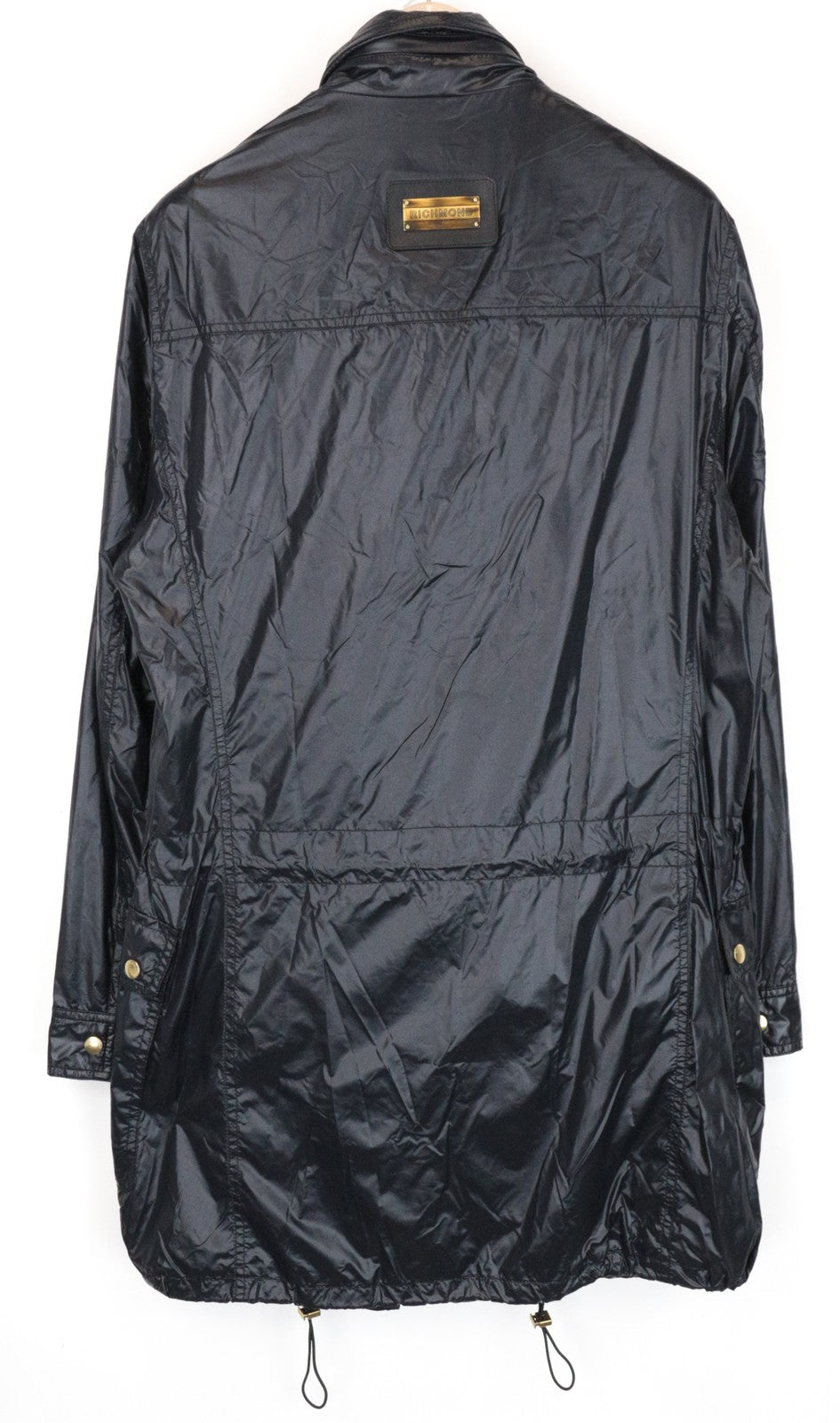 RICHMOND vyriška 48 tamsiai mėlyna striukė, lengva, vienaeilė, ilgomis rankovėmis, laisvalaikio stiliaus 